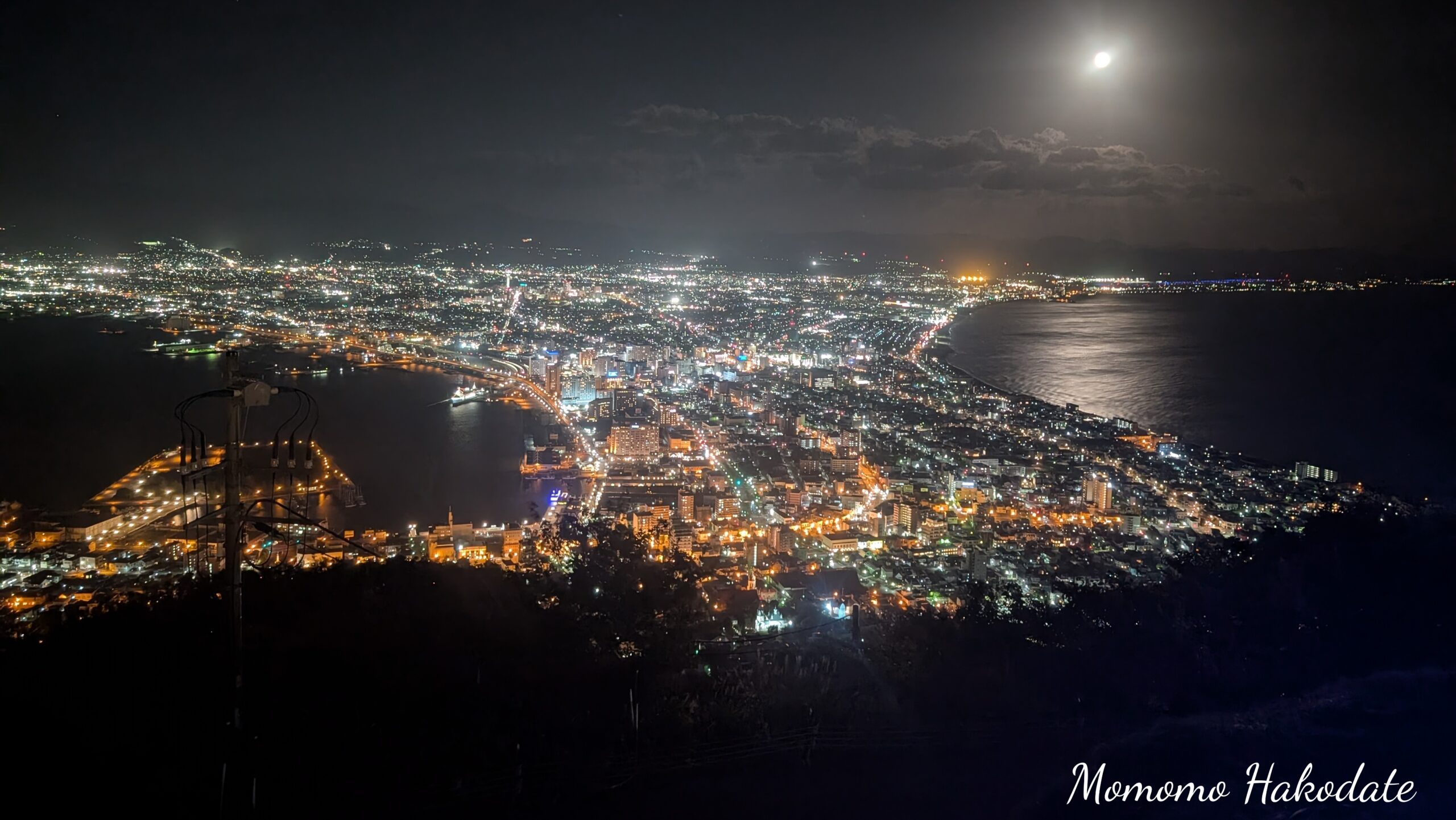 展望台左側からの夜景